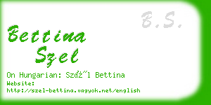 bettina szel business card